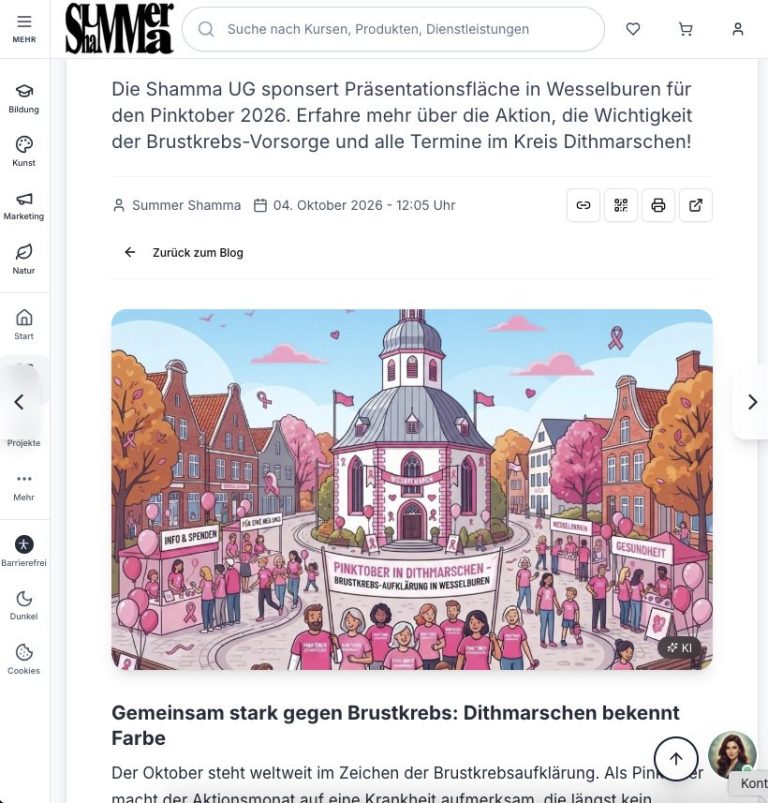 Pinktober Blog-Bericht der Shamma UG Pinktober Blog-Bericht der Shamma UG