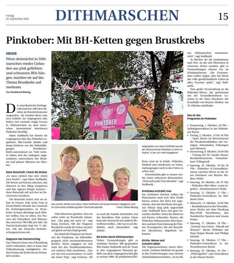 Pinktober Pressebericht September 2026 Pinktober Pressebericht September 2026